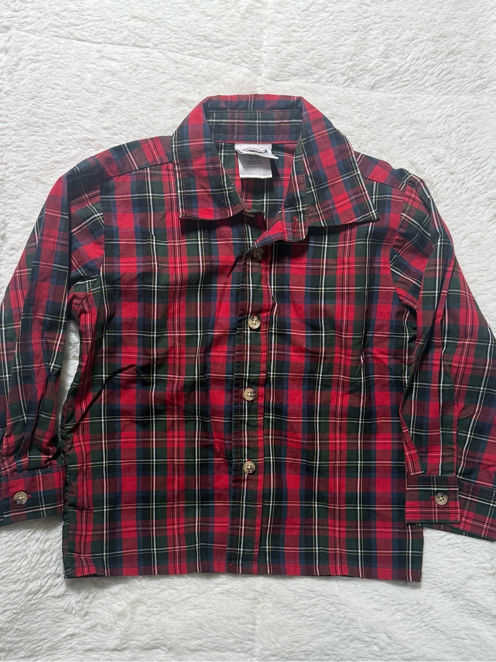 Good Lad of Philadelphia 4T Red Plaid Button-Down Kids Shirt